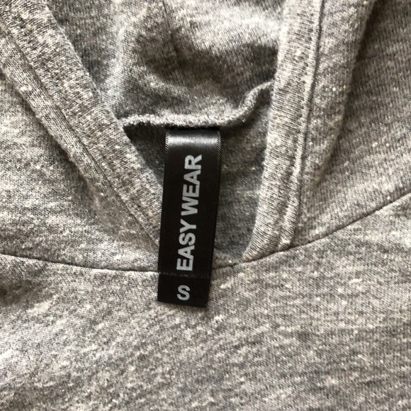 3/$25 - Easy Wear grey long sleeve hooded tshirt - Picture 2 of 10